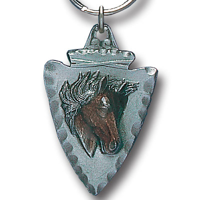 Key Ring - Horse On Arrowhead